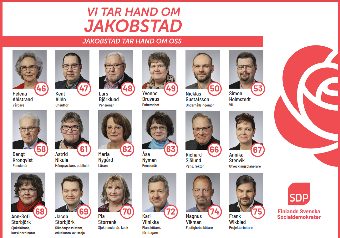 SDP:s valprogram i kommunalvalet 2021