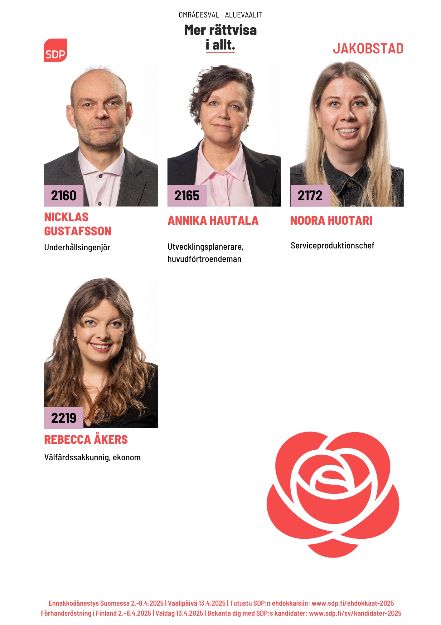 Områdesvalskandidater 2025